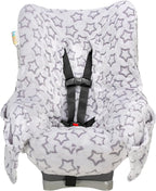 Niko Easy Wash Children's Car Seat Cover & Liner -Minky -Silver Star -Perfect for Winter Weather-Universal Fit -Crash Tested -Waterproof SEAT Bottom -Easy to Clean -Machine Washable