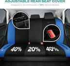 Skechers Car Seat Covers,GOGA Mat Oxford Cloth Seat Covers,Waterproof Car Seat Covers Full Sets,Automotive Universal Fit Seat Cover for Most Cars, Suvs, Trucks,Blue
