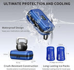 Insulin Cooler Travel Case TSA Approved Medication Cooler with Digital Temp Display 2 Ice Packs for Insulin Travel Case Diabetes Storage 4-6 Pens