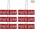 F Off Car Air Freshener 3 Pack Scented With Essential Oils By Fresh Fresheners (6 Pack)