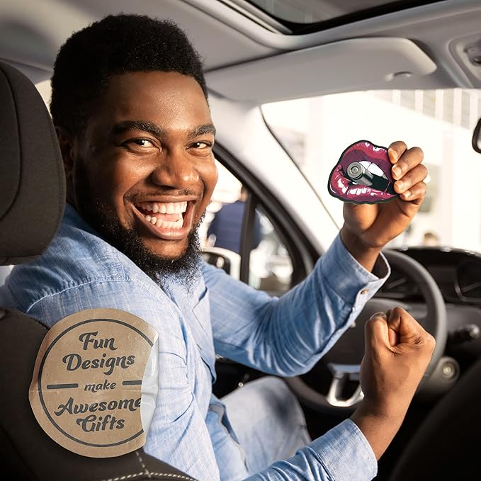 Fresh Fresheners Cute Funny Car Air Fresheners Scented With Premium Oils 4-pack (Bullet Lips)