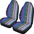 Baga Ethnic Striped Print Print Car Seat Covers for Women Men,Universal Auto Front Seats Protector Fits for Car,SUV Sedan,Truck