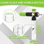 Tool Daily Short Pressure Washer Gun with Mini Foam Cannon, Dual Connector Accessory, 5 Power Washer Nozzle Tips, 1/4 Inch Quick Connect