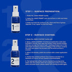 Ceramic Coating Kit for Cook Tops & Heating Plates- Life Proof Surface Protection for Glass & Stainless Steel Appliances - Stains & Grime Repellent - Scratch & Stain Resistant Spray Coating