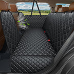 URPOWER 4 in 1 Dog Car Seat Cover for Back Seat, Waterproof Dog Hammock with Mesh Window and Side Flap Pet Car Seat Protector Dogs Backseat Cover for Full Size Trucks