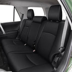 AOMSAZTO Custom Seat Covers for Toyota 4runner: 7 Seats 2011 2012 2013 2014 2015 2016 2017 2018 2019 2020 2021 2022 2023 2024 Leather Car Seats Cover Full Set Black for 4 Runner 7 Seaters
