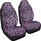 Car Seat Covers Protector Cushion for Women Men Girls Boys, Purple Leopard Print Design Car Interior Cover