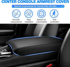 Autorder Center Console Cover for 2023-2025 2026 Honda Pilot/2024-2026 Ridgeline Passport Accessories Armrest Cover Anti-Scratch Middle Console Pad Leather Armrest Protector