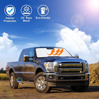 Windshield Sun Shade Custom Fit for 2008-2016 Ford F250 F350 Super Duty 2Dr Regular Cab,4Dr Super Crew Cab,Super Cab Accessories Foldable Sunshade Keep Car Cooler