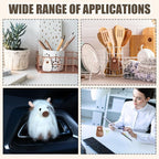 BBTO 2 Pcs Felt Highland Cow Gift Car Air Freshener Clips, Funny Handmade Air Fresheners, Cute Highland Cow Car Accessories, Ornament Vent Decor for Women Men, Christmas Party Gift (White,Brown)