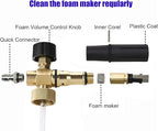 Tool Daily Foam Cannon with 1/4 Inch Quick Connector, 1 Liter, 5 Pressure Washer Nozzle Tips