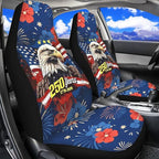 ELEQIN America 250th Anniversary Car Seat Covers Universal High Back Fashion Cushion Protector for Car Truck Suvs,Sedans,Vehicles,Airbag Compatible Front Car Seat Covers 2 Pack