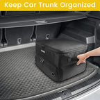 YOREPEK 2 Layer Golf Trunk Organizer, Golf Gifts for Men with Separate Ventilated Compartment for 2 Pair Shoes, Waterproof Car Trunk Locker for Balls, Tees, Clothes, Gloves, Gifts for Golfers