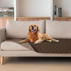 gogobunny 100% Double-Sided Waterproof Dog Bed Cover Pet Blanket Sofa Couch Furniture Protector for Puppy Large Dog Cat, Reversible (30x70 Inch (Pack of 1), Dark Chocolate/Light Chocolate)