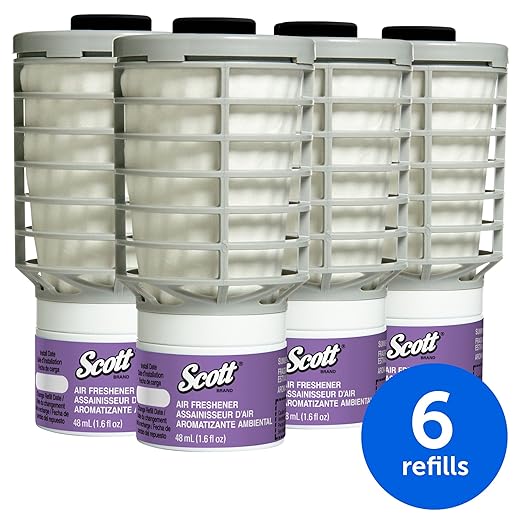 Scott Essential Air Freshener Refill (12370), Summer Fresh, Automatic / Continuous Release, 6 Refills / Case