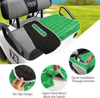Golf Cart Seat Covers, Universal Golf Cart Seat Towel Blanket with 4 Front Pockets & Nonskid Bottom Fits for EZGO, Yamaha, Club Car and More 2 Person Seats Golf Carts.Golf Accessories Gift for Men