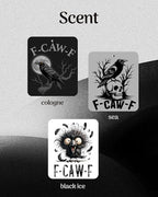 Funny Gothic Car Air Freshener 3Pcs F-CAW-F Black Caw Car Accessories Interior Hanging Scents Automotive Mirror Decor for Men Women