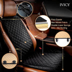IVICY Faux Suede Front Car Seat Cover – Durable, Non-Slip Seat Protector for Cars – 1 Unit, Black