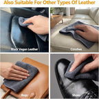 2-in-1 Leather Cleaner and Conditioner,16.9 oz,2 Pack,Car Cleaner and Conditioner for White & Black Vegan Leather,Safely Cleans & Conditions Leather Car Interiors,Furniture,Shoes,Boots,Bags & More