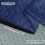 YOKYHOM Golf Cart Seat Covers for 2 & 4 Passenger Carts, Thick Short Plush with Non-Slip Backing, Ultra Soft Seat Towel Blanket, Fits EZGO, Club Car, Yamaha, 51"x30.5", Blue Black