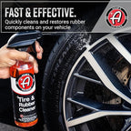 Adam's Polishes Tire & Rubber Cleaner (Gallon) - Removes Discoloration From Tires Quickly - Works Great on Tires, Plastic Trim, and Rubber Floor Mats