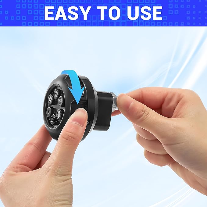 RIDGE WASHER Turbo Nozzle for Pressure Washer, Pressure Washer Nozzle, 6-in-1 Quick Changeover with 1/4'' Quick Connect