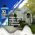 30 SECONDS Foam Cannon Soap – 16 fl. oz. Outdoor Cleaner for Siding, Decks, Driveways & More – Compatible with Most Foam Cannons for Pressure Washers & Garden Hose Sprayers