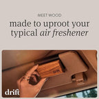 Drift Car Air Freshener Starter Kit - Wooden Deodorizer - Vehicle Odor Remover - Auto Scent Diffuser - Long-Lasting Car Freshening - Variety 3 Pack - CLIP INCLUDED