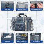 Maelstrom Soft Sided Cooler Bag, 30/40 Can Collapsible Insulated Ice Chest, Large Leakproof Portable Storage for Camping, Travel, Kayaking & Beach