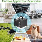 Ozone Generator Machine 160,000mg/h, High Capacity Ozone Odor Eliminator Removal Air Purifier for Home Car Pet & Basement Odor, Suitable for Spaces up to 7,000 Square Feet, Black