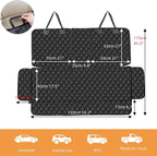Dog Car Seat Cover for Back Seat Cover for Kids Car Seat Protector for Dogs Nonslip Water Proof Universal Fit Dog Car Seat Cover for ISOFIX Truck SUV(Large,Black)