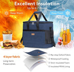 Lifewit Cooler Bag 30/50/60 Cans Collapsible and Insulated Large Lunch Bag Leakproof Soft Cooler Portable Tote for Camping/BBQ/Family Outdoor Activities