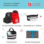 J.L. Childress Cool 'N Cargo Stroller and Wagon Cooler and Organizer - Universal Fit - Insulated - Attaches to Strollers, Wagons, Walkers and Wheelchairs - Large Capacity - Black