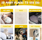 Abbylike 6 Pcs Pet Hair Remover Pumice Stone Car Pet Hair Removal Tool for Bedding Carpet Couch Furniture Cleaning (5.3 x 2 x 1.4 Inch,Yellow)