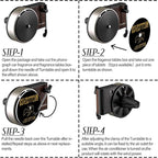 Maicican 12PCS Customizable Car Air Freshener Vent Clip, Pop Singer Album Cover Record Player Shape, Music Lover Gifts. (Fashion)