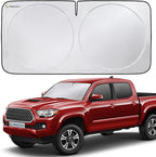 Magnelex Car Windshield Sunshade | Advanced Light-Blocking Protection | Foldable Sun Shade with Mirror Cut-Out Keeps Your Vehicle Cool | Fit for Cars, Trucks, and SUVs | Small (59 x 29 in)