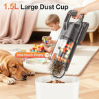 Cordless Vacuum Cleaner, 600W 50KPA 55Mins Vacuum Cleaners for Home, Stick Vacuum with LED Display, Anti-Tangle, Wall Mount, Lightweight, Rechargeable Wireless Vacumm for Pet Hair, Carpet and Floor