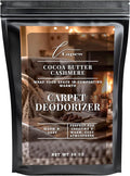 Lapew Cocoa Butter Cashmere Carpet Deodorizer Powder - Pet Safe Freshener for Vacuuming | Scented Odor Eliminator for Home | 36 oz