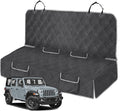 Dog Car Seat Cover Compatible with Jeep Wrangler 4 Door 2007-2025, Waterproof Pet Bench Seat Cover for Back Seat, 600D Heavy Duty Scratch Proof Nonslip Truck Seat Covers for Dogs