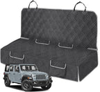 Dog Car Seat Cover Compatible with Jeep Wrangler 4 Door 2007-2025, Waterproof Pet Bench Seat Cover for Back Seat, 600D Heavy Duty Scratch Proof Nonslip Truck Seat Covers for Dogs