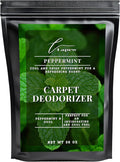 Lapew Peppermint Carpet Deodorizer Powder - Pet Safe Freshener for Vacuuming | Scented Odor Eliminator for Home | 36 oz