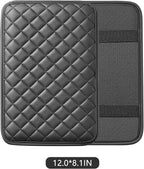 Car Armrest Covers, Vehicle Center Console Cover, Middle Storage Organizer Pads, Dog & Cat Paws Protetor, Nappa Leather, Waterproof, Anti-Slip, Auto Interior Accessories, Black, Size S