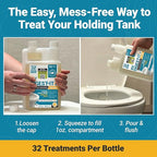Unique RV Digest-It Ultra RV Toilet Treatment, 32 Uses, Super Concentrated - Eliminates Smells and Liquifies Waste, Easy-Measure Extra-Strength Preventive Bio-Enzymatic Holding Tank Treatment (32 oz)