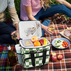 Cooler Bag Insulated Picnic Bag Large Lunch Box Reusable Tote Bag Soft Sided Portable Beach Cooler Grocery Camping