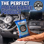 Chemical Guys Total Interior Cleaner & Protectant Wipes – 50 Pack Multi Surface Car Interior Cleaning Wipes for Dashboards, Doors and Seats – Safe for Trucks, SUVs, RVs and Home Use