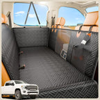 PROZAR Dog Car Seat Cover for Back Seat, Hard Bottom Back Seat Extender for Dogs - Supports 400lbs, Back Seat Pet Cover, Dog Hammock for Full-Size Trucks/SUV
