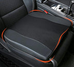 Car Seat Cushion, Comfort Memory Foam Car Cushions for Driving - Sciatica & Lower Back Pain Relief, Driver Seat Pillow for Auto, Office Chair, Wheelchair - Black