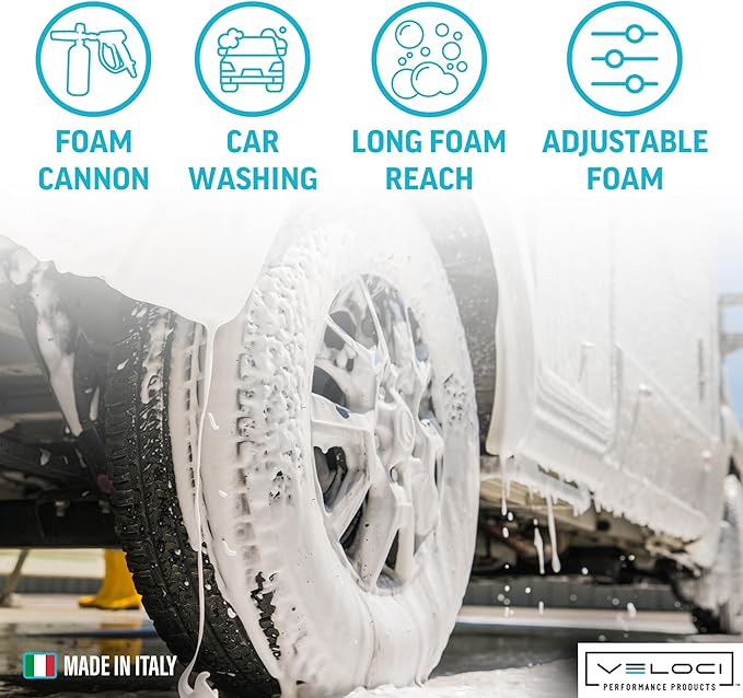 MTM Hydro PF22 Foam Cannon with Wide Mouth Bottle, 16 oz. Bottle of Car Wash Soap Included