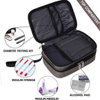 apollo walker Insulin Cooler Travel Case Diabetic Medication Cooler with Ice Packs and Insulation Liner