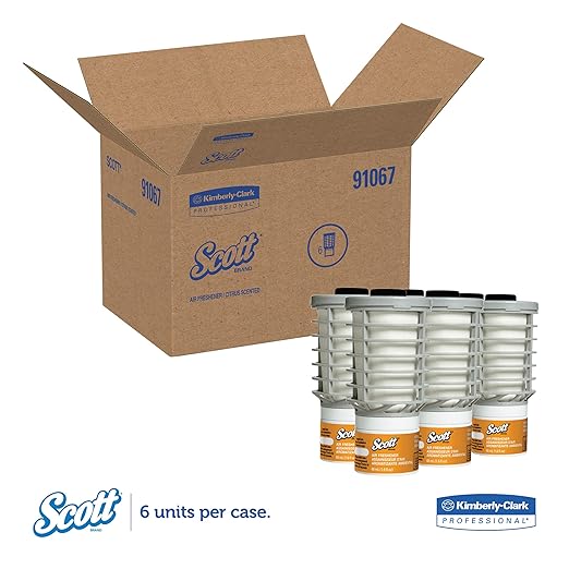 Scott Essential Air Freshener Refill (91067), Citrus, Automatic / Continuous Release, 6 Refills / Case